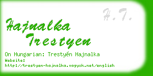 hajnalka trestyen business card