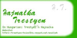 hajnalka trestyen business card